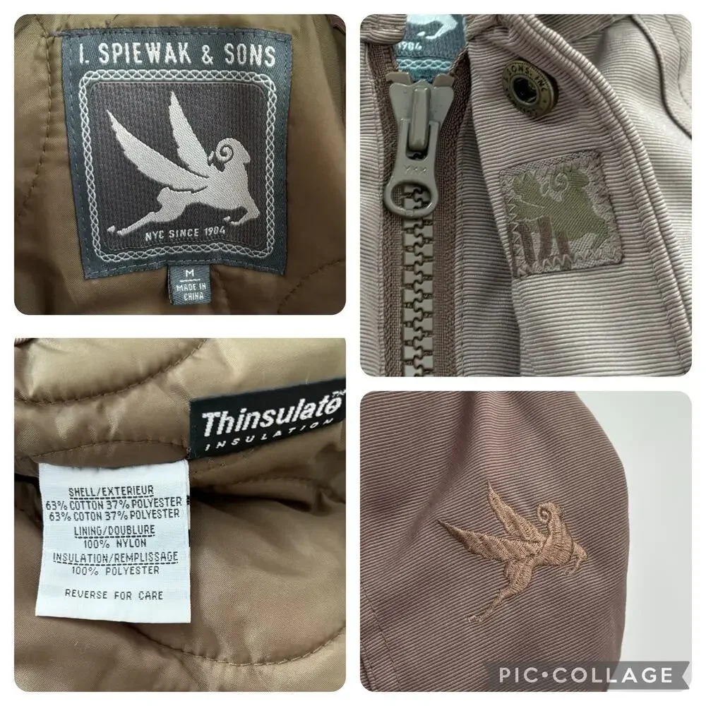 SPIEWAK MEADE INSULATED FIELD JACKET MILITARY STYLE WATER REPELLENT MEN SIZE M - Picture 16 of 16